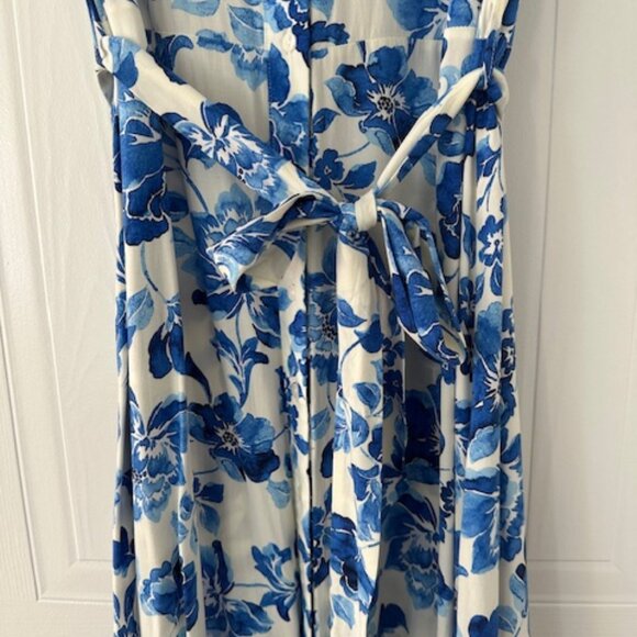 Mango shirt dress, blue flowers, size - Picture 5 of 5